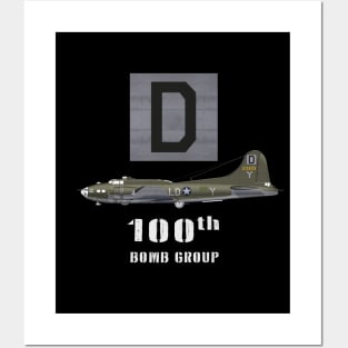 The Bloody 100th Group and B17 Flying Fortress Posters and Art